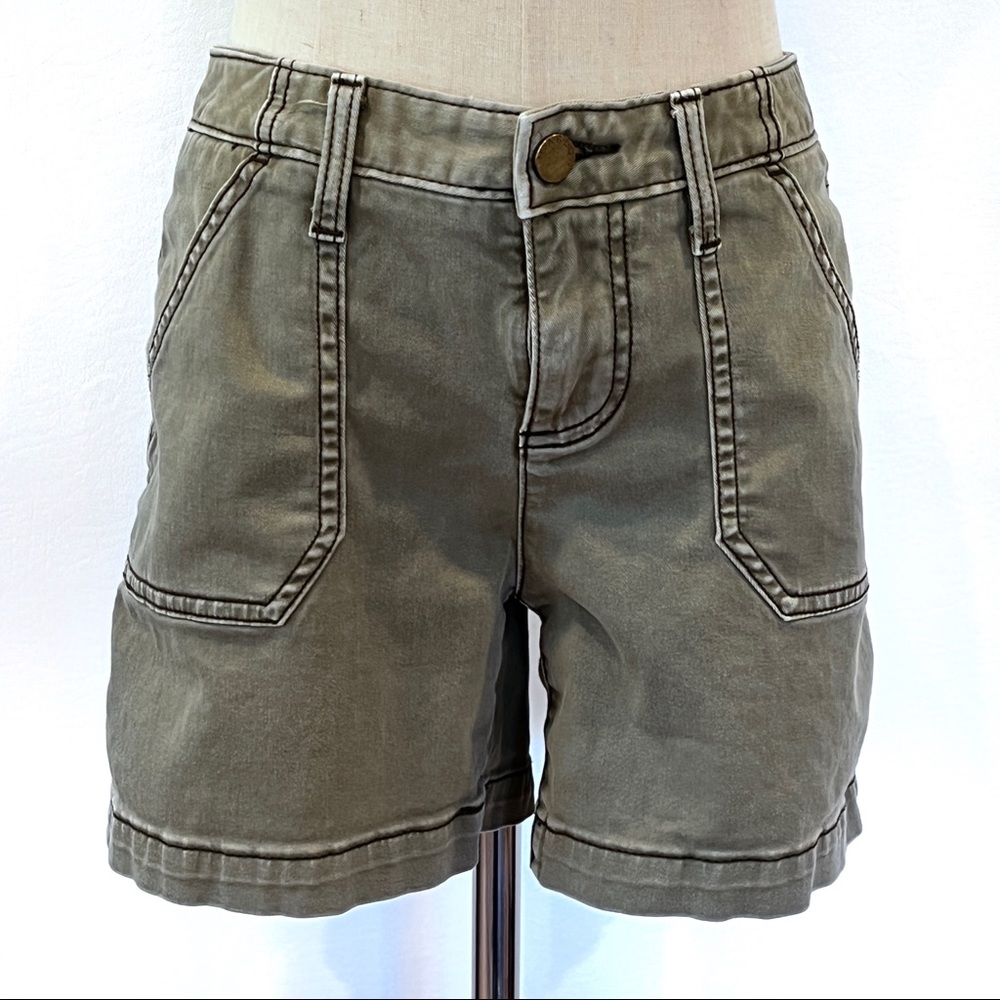 Caslon Olive Green Utility Shorts Size 2